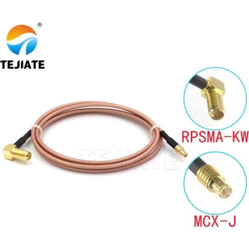 1PCS TEJIATE Adapter Cable MCX To RPSMA Type MCX-J Convert RPSMA-KW 8-90CM 1M 1.5M 2M Length Connector RG316 Wire
