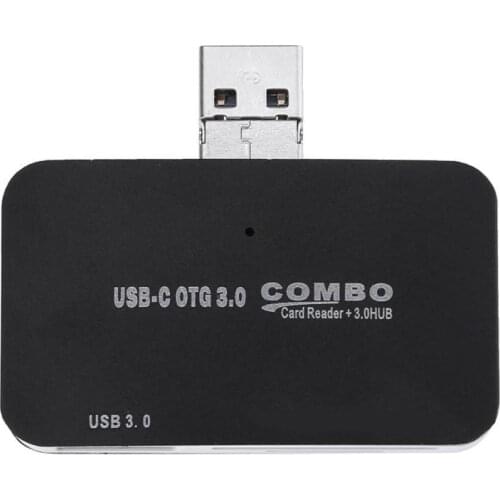 2 in 1 USB 3.0 Micro USB OTG HUB+ Card Reader for Computer Android Phone