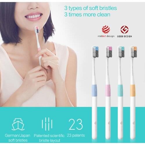 80% HOT SALE DR·BEI Toothbrush Ultra-fine Soft Bristles Gum Care Portable Bass Toothbrush for Travel