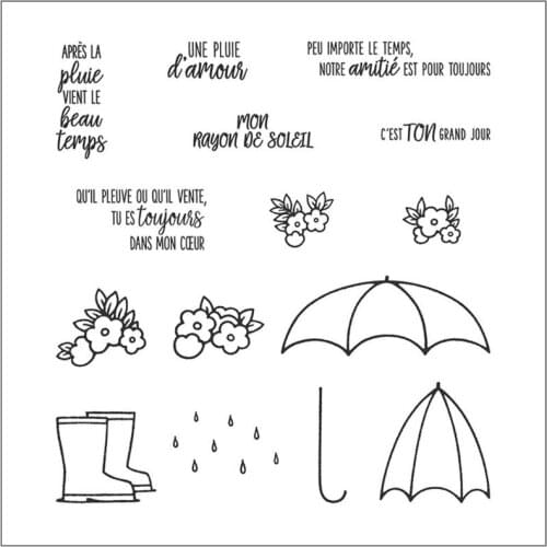 French Alphabet DIY Silicone Clear Stamp Cling Seal Scrapbook Embossing Album Decor