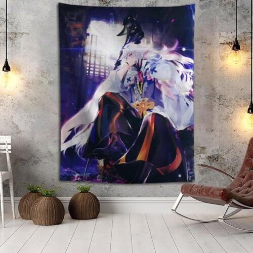 Custom Anime Kabaneri Of The Iron Fortress Printed Tapestry Background Decorative Tapestry Various Sizes Wall Hanging Decor