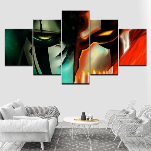 HD Printed 5 Piece Anime Modular Picture Wall Art modern Poster Modular art painting for living room Home Decor