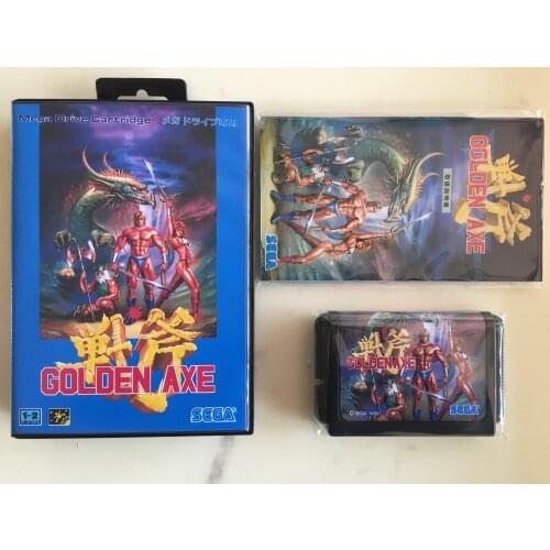 MD Game : GOLDEN AXE ( Japan Version!! box+manual+cartridge!! )