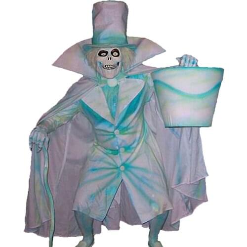 Halloween Ghost Ornaments with Crutch Cloak Simulation Ghost Resin Ornament for Home Yard Garden Decoration part