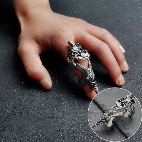 Alloy Skull Skull Gothic Claw Ring Rock Knuckle Punk Ring Fashion Mens Ladies Prom Fashion Jewelry Gifts Wholesale