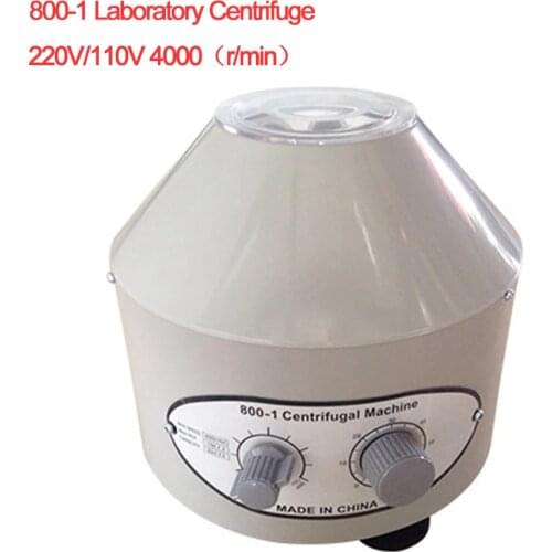 800-1 Laboratory Centrifuge 4000rpm Laboratory Liquid Separate Machine Fat PRP Isolate Serum 6pcs 20ml Centrifuge Tube 220V 110V