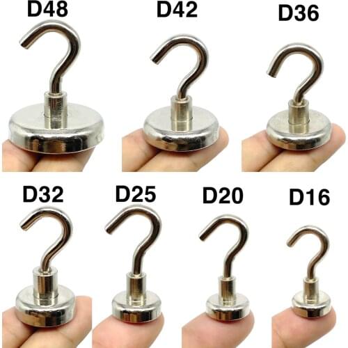 Magnetic Hooks Heavy Duty Magnetic Hook, Strong Neodymium Magnets Hook for Home, Kitchen, Workplace