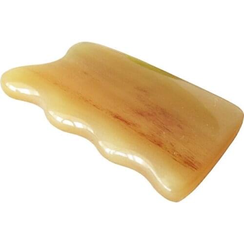 Chest massage Natural horn scraping board thicken Back/neck/facial/body acupunture massage plate