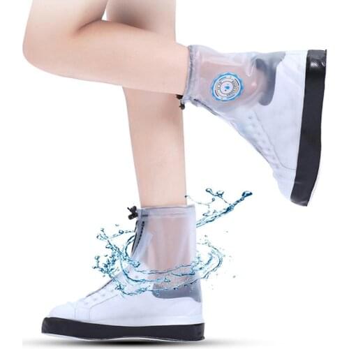 Reusable Waterproof Rain Shoes Covers Thickened Travel Hiking Outdoor Snow Boots Non-slip Wear-resistant Thick Shoe Covers