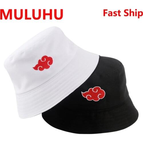 Anime Lovers Akatsuki Red Clouds Bucket Hat Comic Fisherman Outdoor Travel Sunscreen Cap Men Womens Wild Tide Hats Panama Hat