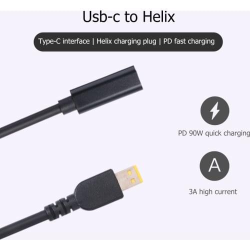 USB C Female to DC Connector Adapter PD Charger Converter for Lenovo ThinkPad 10 Extension Converter Adapter Coupler