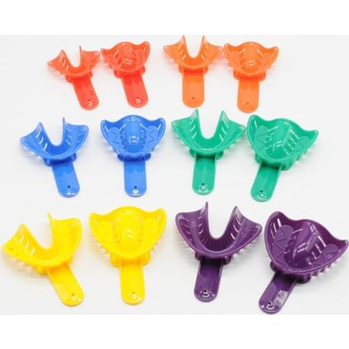 Muti Color Adult and Children Materials Plastic Impression Trays For Dental