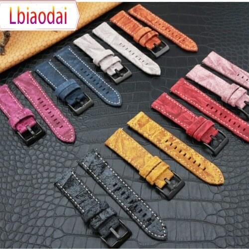 22mm watch band For Samsung Galaxy watch 3/correa Gear S3 Frontier Genuine Leather Bracelet huawei watch gt 2-2e-pro 46mm strap