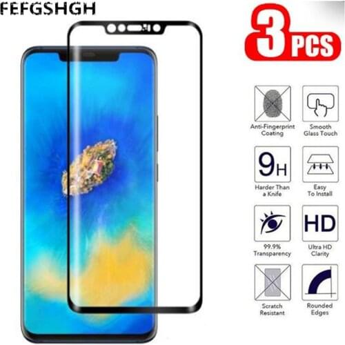Full Glue Tempered Glass on for Huawei Mate 20 Lite Screen Protector for Huawei P20 Pro Mate 9 Lite P10 Protective Cover Film