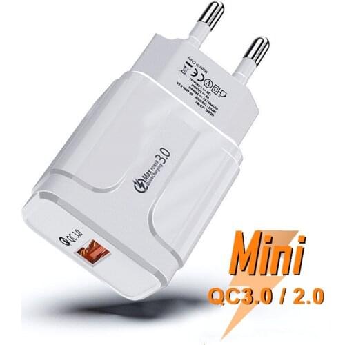 Usb Charger Quick Charge 3.0 QC3.0 fast Charging for Redmi Note 7 K20 Iphone LG G6 G5 HTC 10 U11 Nubia Z11 mobile phone charger