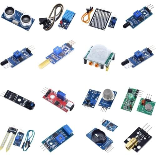 TZT Raspberry pi 2 3 the sensor module package HC-SR04 501 DHT11 DS3231 KY-008 Sound Rain Soil sensor for arduino kit