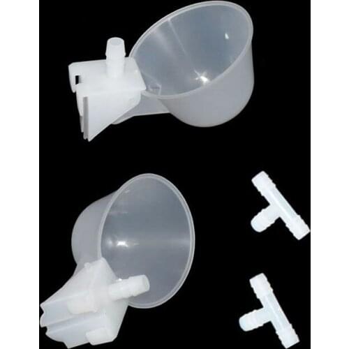 100 sets Bird Tools Hanging glass Drinking Fountains Quail Parrot water bowls Bird equipment wholesale Pigeon drinking bowl