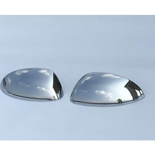 2Pcs Exterior Accessories Door Side Mirror Chrome Trim Covers Rear View Cap For Nissan Juke 2011 2012 2013 2014