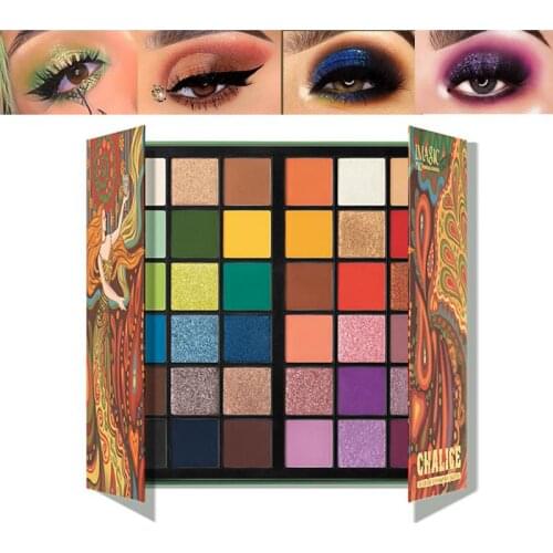 36 Colors Micro Powder Eye Shadow Palette Matte Glitter Shimmer Not Smudge Easy to Color Waterproof Lasting Eyes Makeup TSLM1