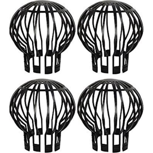 4PCS Gutter Guard Downspouts Filter Strainer Preventing Leaf Debris Branches Roof Moss From Clogging the Pipes