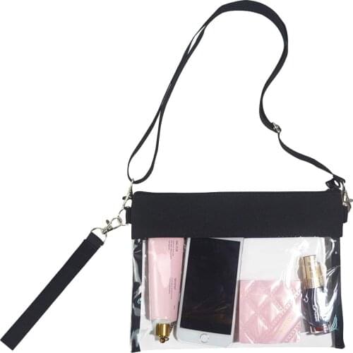 Aaby 2021 New PVC Cross Body Summer Bag Transparent Waterproof Women Bag Can Easily Pass The Security Check