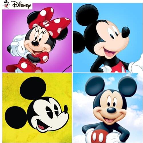 Disney Diamond Painting Cross Stitch "Cartoon Mickey Mouse" Full Square Round Diy 5d Diamond Embroidery Picture Rhinestone Art