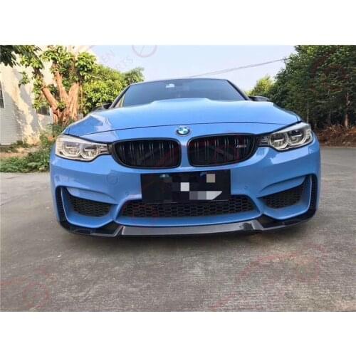 Carbon Fiber Car Front Bumper Lip Splitters for BMW F80 M3 F82 F83 M4 2014 - 2019 Sedan Coupe Convertible Car Front Lip Spoiler