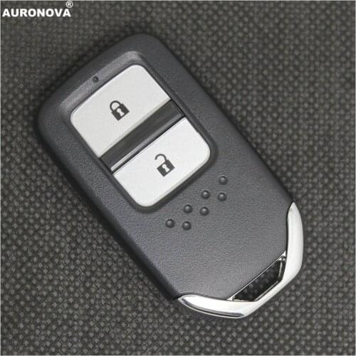 AURONOVA New Replace Keyless Entry Key Shell for Honda Jazz Fit 2 Buttons HON66 Blade Car Key Case