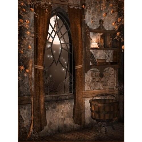 Old house for Halloween photography backgrounds fabric kids fotografia photography backdrops for photo studio accessories HA-034