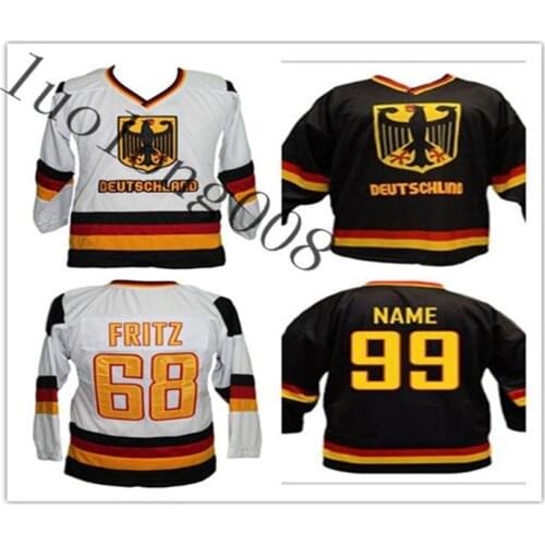 Custom 2020 men Team Germany Retro Hockey Jersey Customize any number and name Hockey shirt