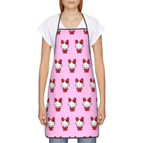 Strawberry Cat Kitchen oil resistant wreath Anime kitchen apron women Man For restaurants 72*52cm