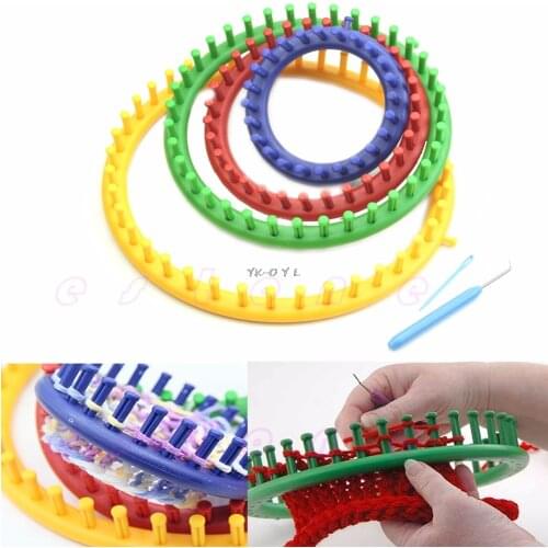 Round Circle Hat Classical Knitter Knifty Knitting Knit Loom Kit 14cm 19cm 24cm