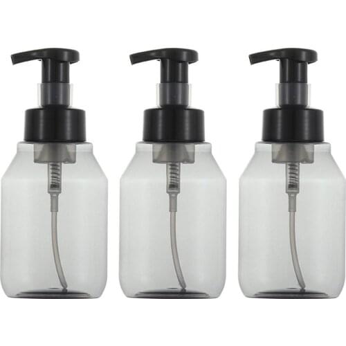 Hot 3Pcs 350ml Soap Pump Shampoo Lotion Refillable Bottle Dispenser