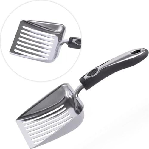 Cat Litter Shovel Scoop Steel Scooper Durable Kitten Supply Stainless Steel Cleaning Accessories Pet Practical Portable