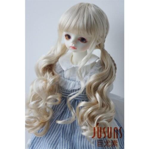 JD337 8-9inch 21-23 CM Long Pony Braids synthetic mohair BJD wigs 1/3 SD Doll accessories