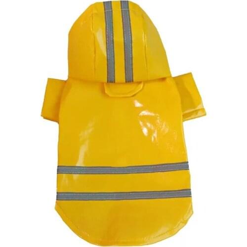 Dog Raincoat Pet Waterproof Long Jacket Reflective Hoodie Outdoor Sunscreen Coat Small Dogs for Poodle Breathable Puppy Clothes