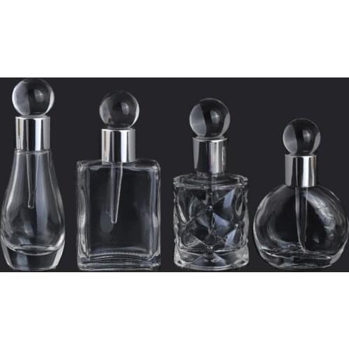 MUB-12ml/13ml/17mlMini Portable Refillable Glass Perfume Bottle For Essential Oil Empty Glass Perfume Case With Dropper