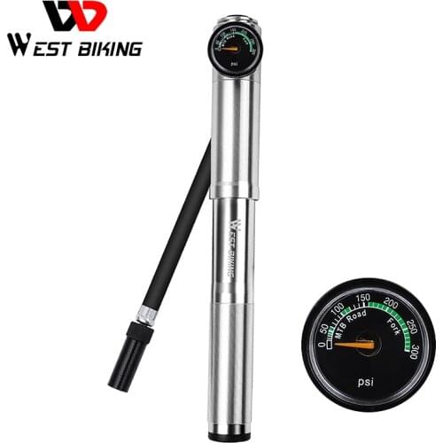 WEST BIKING 89G Portable Mini Bicycle Pump MTB Mountain Bike Pump 160 PSI High Pressure Cycling Hand Air Pump Ball Tire Inflator