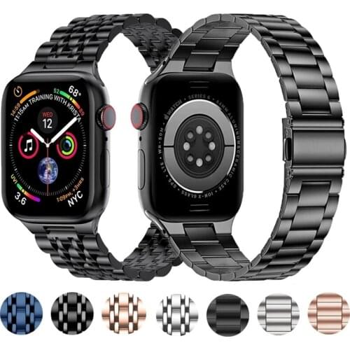 Suitable for Apple Watch strap 44mm 40mm 38mm 42mm stainless steel strap for iwatch strap watch series 6/5/4/3/2/1SE metal strap