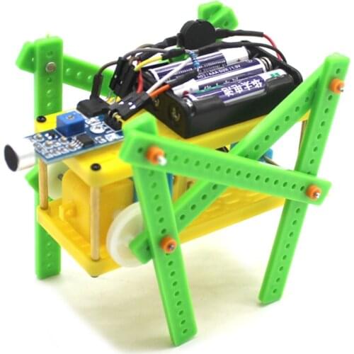 DIY Voice-activated Car Educational Kids Toys Auto Walking Robotic Technology Toys for Kids Gift