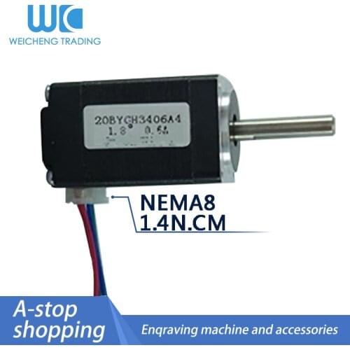 Nema 8 Stepper Motor 20BYGH Micro stepping motors 0.6a 1.4N.cm length28mm 3D printer parts