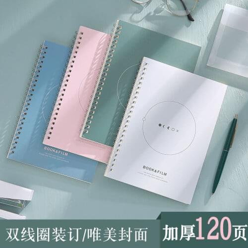 [4 Sets] B5 Simple Thick Coil Book Ins Wind Notebook A5 Student Copy Notebook