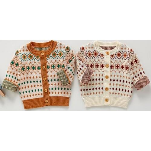 Newborn Baby Girls Knitting Cardigan Spring Autumn Kids Cardigan Sweaters Infant Baby Girl Knitting Coat Baby Girl Clothes