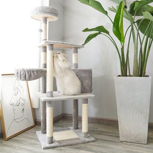 Funny Scratching Post Climbing Tree Toy Cat Tree Scratcher Activity Protecting Furniture Pet House Cat Furniture