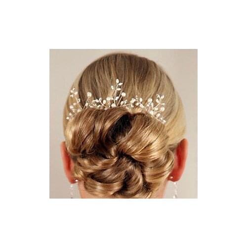 Classic Bridal Floral Handmade Simulated Pearls Hair Pin Hair Slide Wedding Bouquet Hair Jewelry Hair Clip Accessories