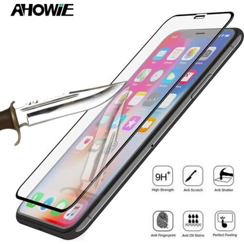 Metal Dust Net Full Cover Tempered Glass For iPhone 11 Pro XS Max X XS XR 6 6s 7 8 Plus Screen Protector Glass Protective Screen