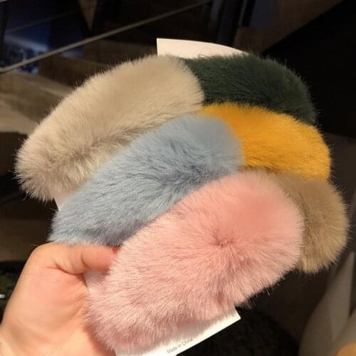 1piece Plush Hairpins Girls Water Drop Barrette Makeup Candy Color Hair Clip Women Barrettes Hair Accessories