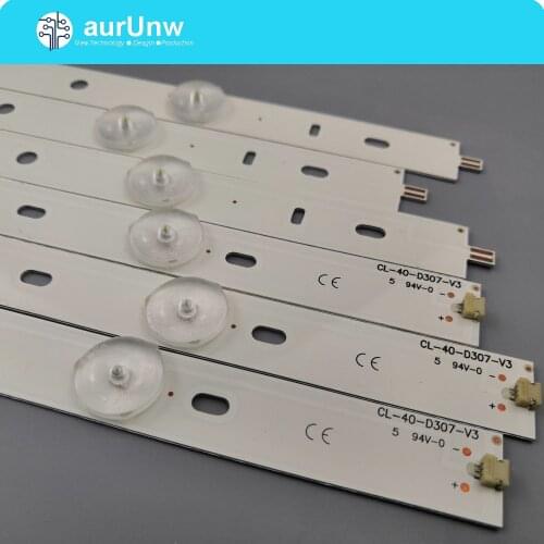 1Set=3pieces For 40"LED strip LED40M3000A replacement or CL-40-D307-V3 UBE12F01YT00S42S01231 7LEDS