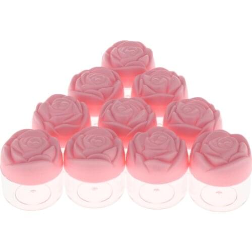 10 Pieces Cream Emulsion Lip Balm Serum Cosmetic Containers Jar W/ Lid 20g