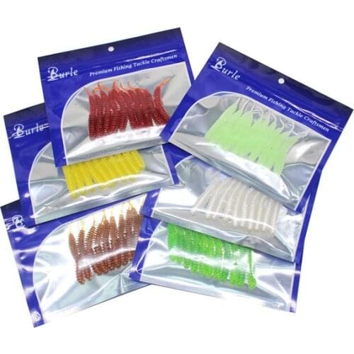 10pcs/bag Soft bait of catfish from Luya Flying pupa bee pupa Needle Tail Lake Pond Cheap Fishing Bait Black Bait Luya